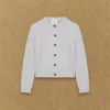 Heritage Knit Merino Wool Crew Cardigan