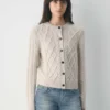 Heritage Knit Merino Wool Crew HiHip Cardigan