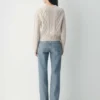 Heritage Knit Merino Wool Crew HiHip Cardigan