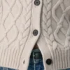 Heritage Knit Merino Wool Crew HiHip Cardigan