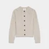 Heritage Knit Merino Wool Crew HiHip Cardigan