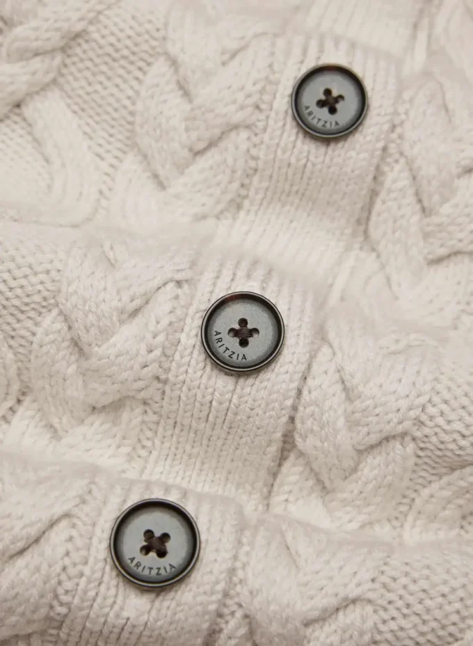 Heritage Knit Merino Wool Crew HiHip Cardigan