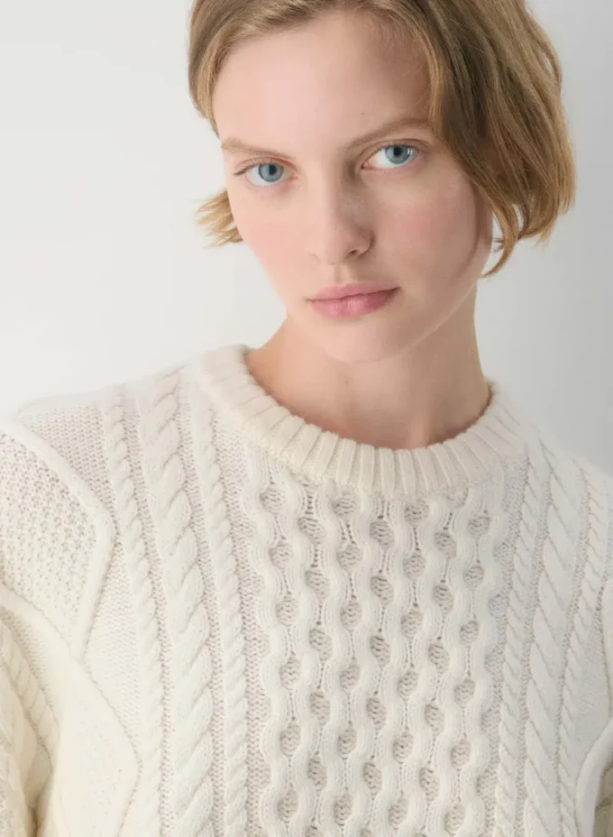 Heritage Knit Merino Wool Crew Sweater