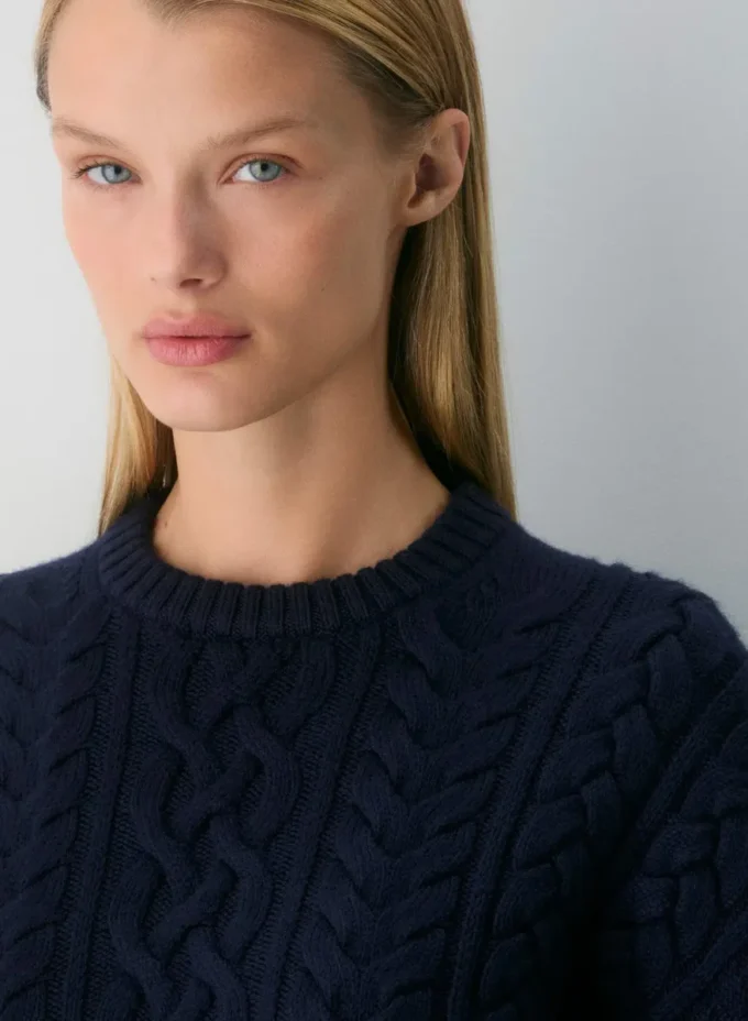 Heritage Knit Merino Wool Crew Sweater