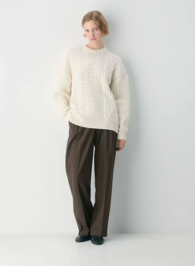 Heritage Knit Merino Wool Crew Sweater