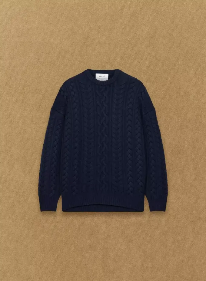 Heritage Knit Merino Wool Crew Sweater