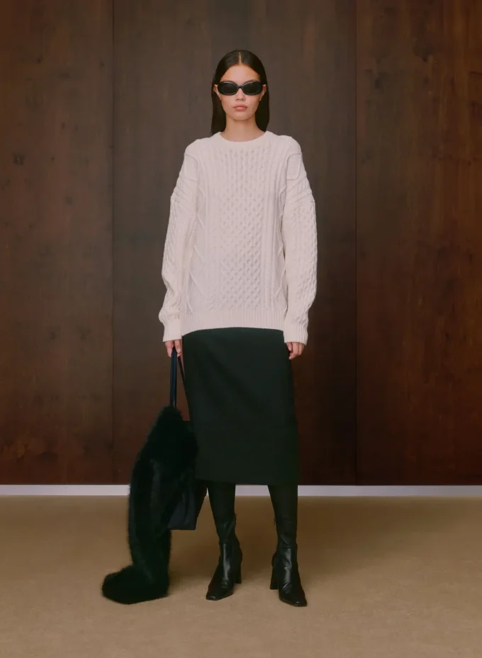 Heritage Knit Merino Wool Crew Sweater