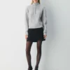 Heritage Knit Merinowolle 1/4-Reißverschluss-Pullover