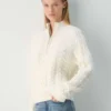 Heritage Knit Merinowolle 1/4-Reißverschluss-Pullover