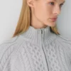 Heritage Knit Merinowolle 1/4-Reißverschluss-Pullover