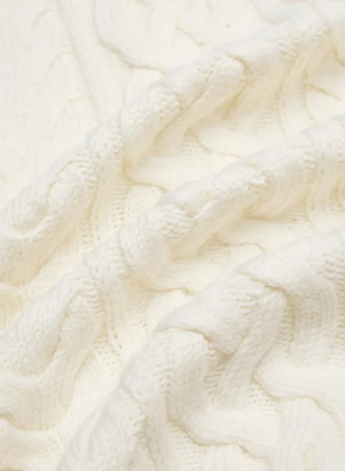 Heritage Knit Merinowolle 1/4-Reißverschluss-Pullover