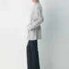 Heritage Knit Merinowolle Cardigan mit offener Vorderseite