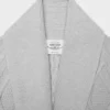 Heritage Knit Merinowolle Cardigan mit offener Vorderseite