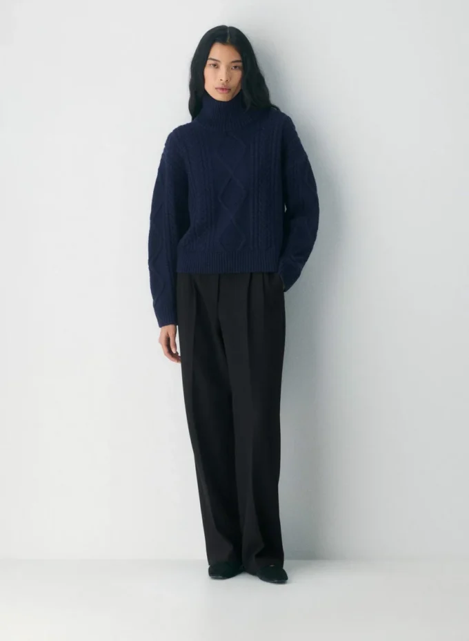 Heritage Knit Merinowolle Hi-Hip Rollkragenpullover Heritage Knit Merinowolle Hi-Hip Rollkragenpullover