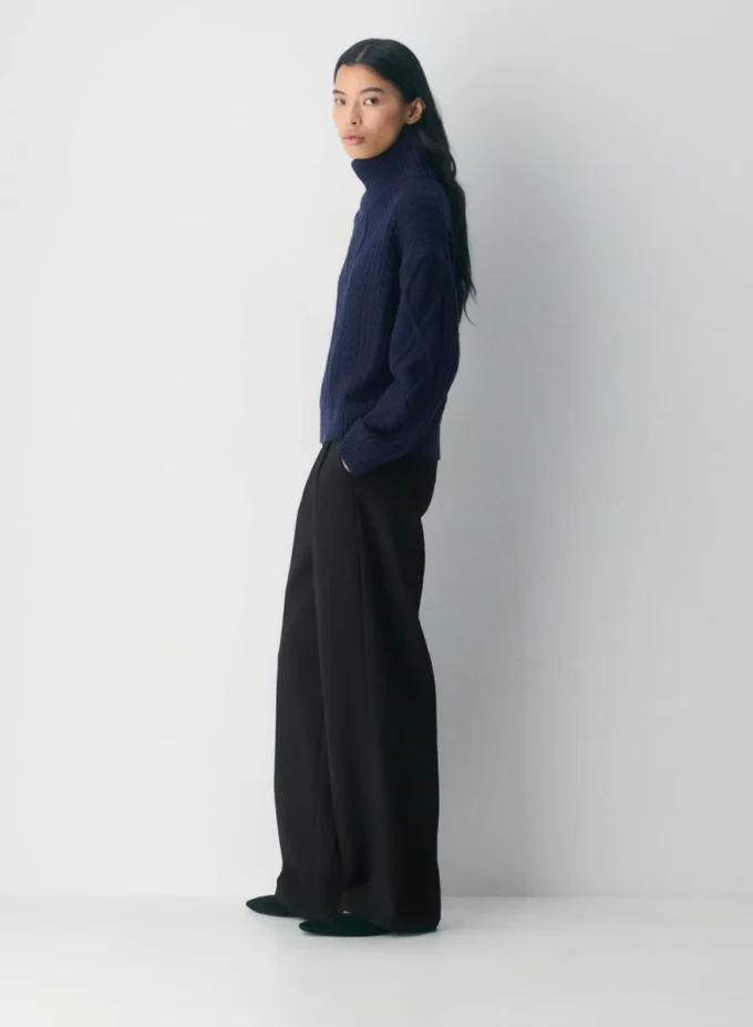 Heritage Knit Merinowolle Hi-Hip Rollkragenpullover Heritage Knit Merinowolle Hi-Hip Rollkragenpullover