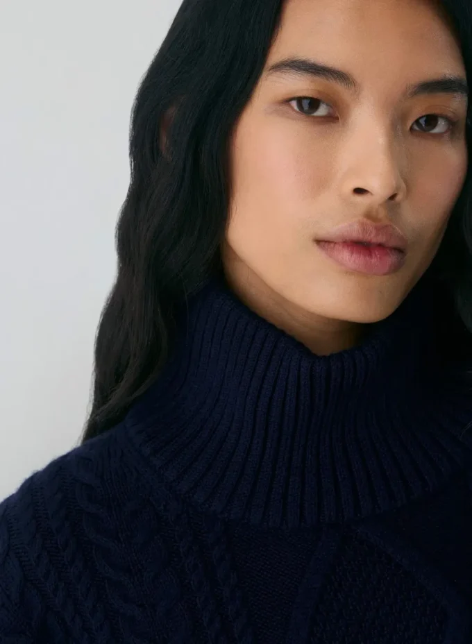Heritage Knit Merinowolle Hi-Hip Rollkragenpullover Heritage Knit Merinowolle Hi-Hip Rollkragenpullover