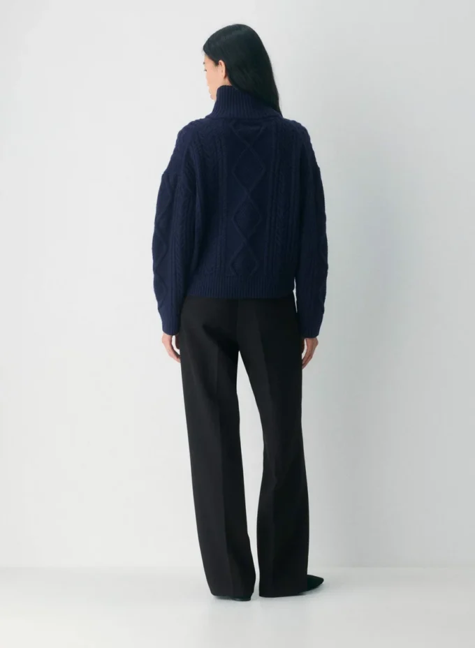 Heritage Knit Merinowolle Hi-Hip Rollkragenpullover Heritage Knit Merinowolle Hi-Hip Rollkragenpullover