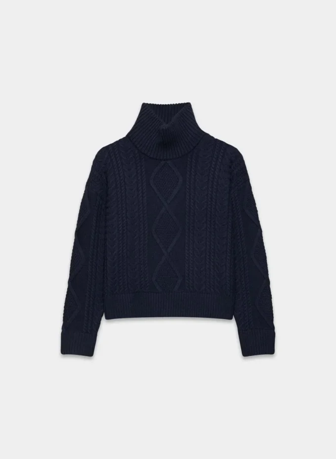 Heritage Knit Merinowolle Hi-Hip Rollkragenpullover Heritage Knit Merinowolle Hi-Hip Rollkragenpullover