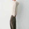 Heritage Knit Merinowolle-Kapuzenpullover mit Reißverschluss