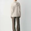 Heritage Knit Merinowolle-Kapuzenpullover mit Reißverschluss