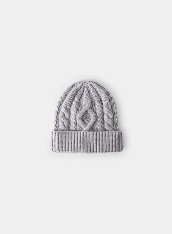 Heritage Knit Merinowolle-Mütze