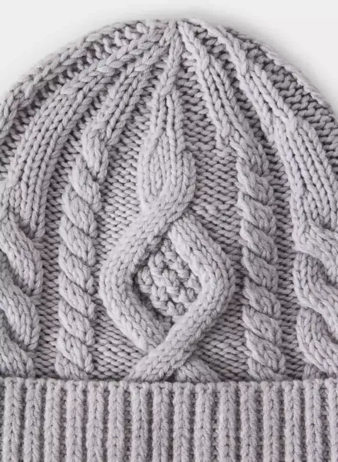 Heritage Knit Merinowolle-Mütze