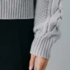 Heritage Knit Merinowolle-Pullover mit Rundhalsausschnitt und hoher Hüftlänge