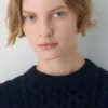 Heritage Knit Merinowolle-Pullover mit Rundhalsausschnitt und hoher Hüftlänge