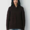 Heritage Knit Merinowolle-Pullover mit Schalkragen