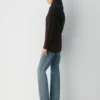 Heritage Knit Merinowolle-Pullover mit Schalkragen