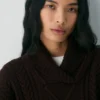 Heritage Knit Merinowolle-Pullover mit Schalkragen