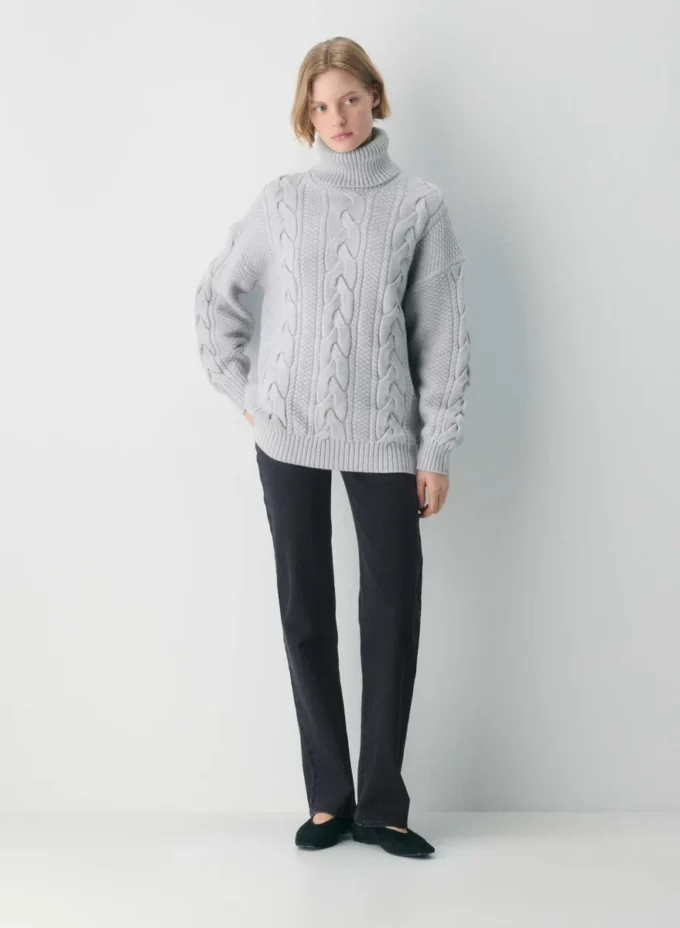 Heritage Knit Merinowolle Rollkragenpullover Heritage Knit Merinowolle Rollkragenpullover