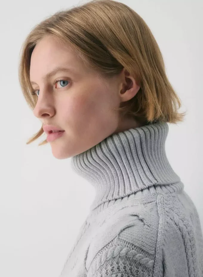 Heritage Knit Merinowolle Rollkragenpullover Heritage Knit Merinowolle Rollkragenpullover