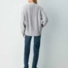 Heritage Knit Merinowolle V-Ausschnitt-Strickjacke