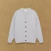 Heritage Knit Merinowolle V-Ausschnitt-Strickjacke