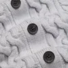 Heritage Knit Merinowolle V-Ausschnitt-Strickjacke