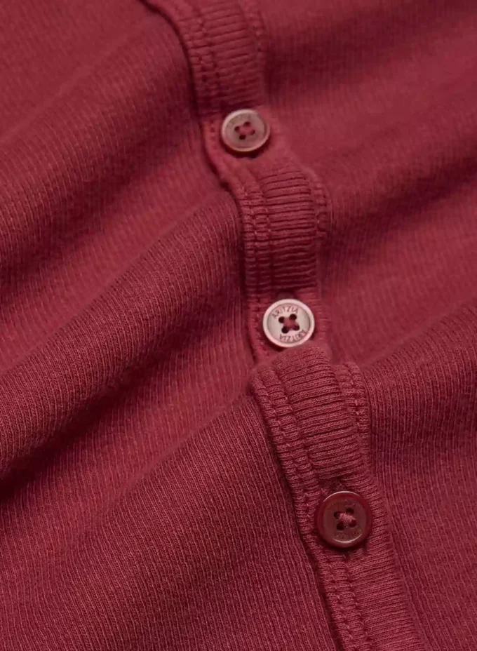 HomeStretch™ Rib Crew Button-Up