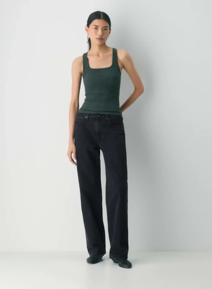 HomeStretch™ Rib Squareneck Tank HomeStretch™ Rib Squareneck Tank