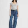 HomeStretch™ Rib T-Shirt mit quadratischem Ausschnitt HomeStretch™ Rib T-Shirt mit quadratischem Ausschnitt