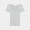 HomeStretch™ Rib T-Shirt mit quadratischem Ausschnitt HomeStretch™ Rib T-Shirt mit quadratischem Ausschnitt