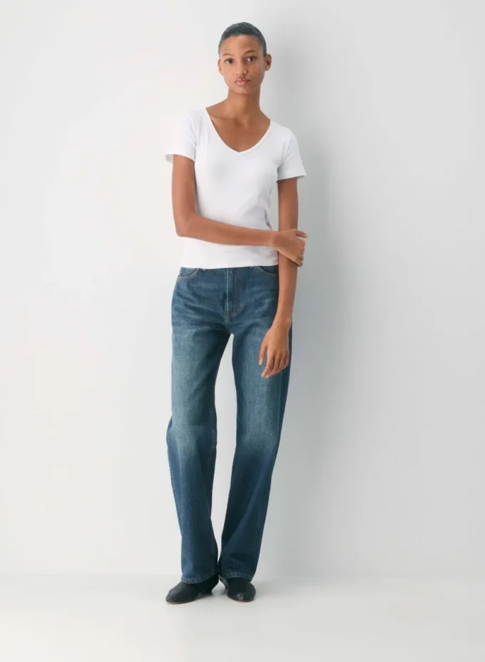 HomeStretch™ Rib T-Shirt mit V-Ausschnitt HomeStretch™ Rib T-Shirt mit V-Ausschnitt