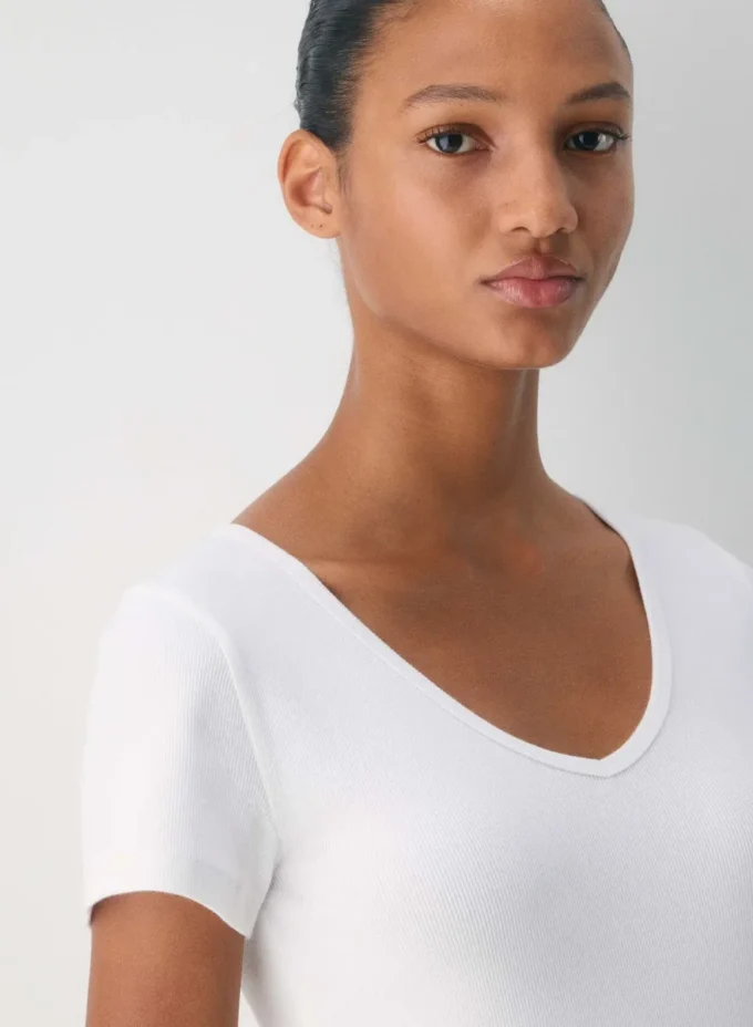 HomeStretch™ Rib T-Shirt mit V-Ausschnitt HomeStretch™ Rib T-Shirt mit V-Ausschnitt
