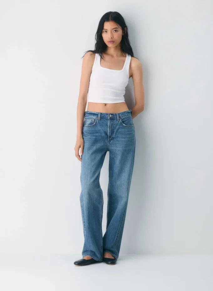 HomeStretch™ Rib-Tanktop mit quadratischem Ausschnitt HomeStretch™ Rib-Tanktop mit quadratischem Ausschnitt