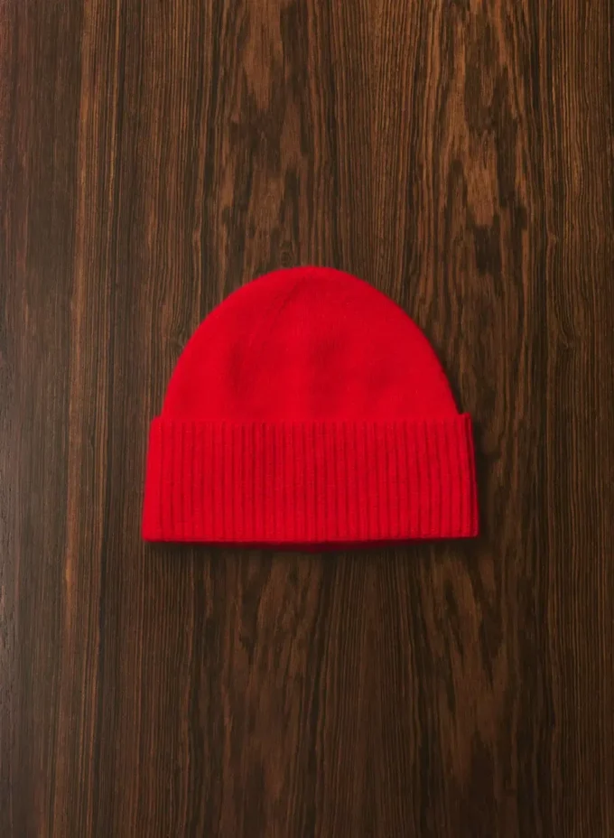 Kaschmir-Beanie mit Umschlag Kaschmir-Beanie mit Umschlag
