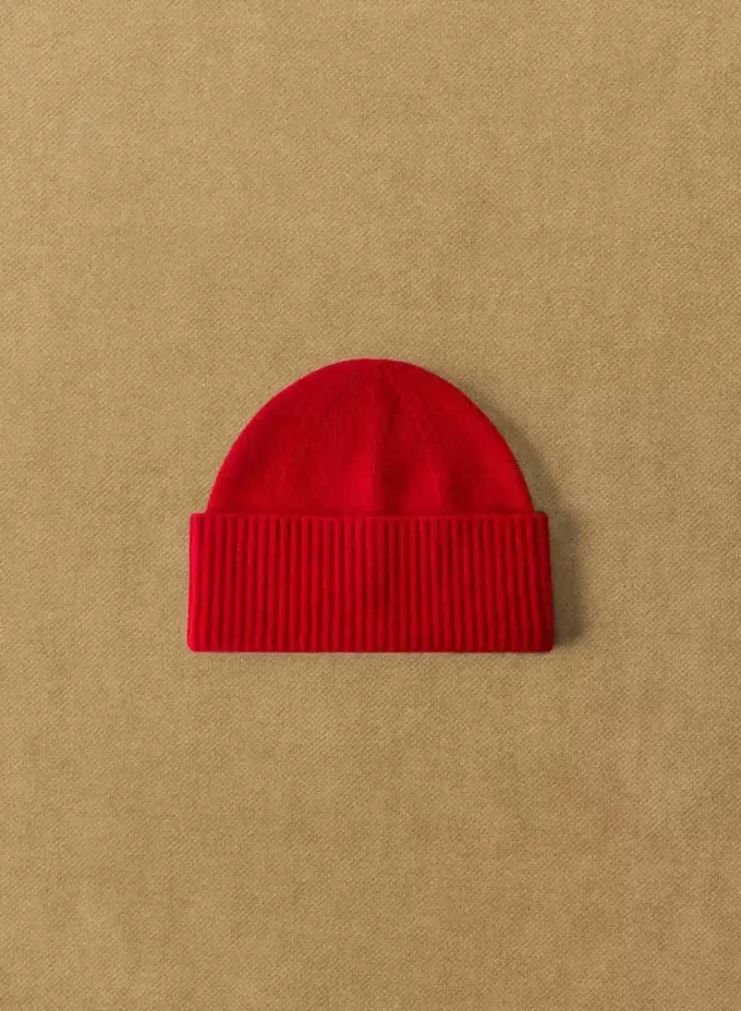 Kaschmir-Beanie mit Umschlag Kaschmir-Beanie mit Umschlag