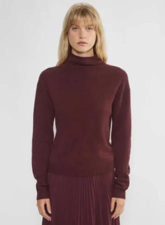 Kaschmir-Pullover mit Stehkragen