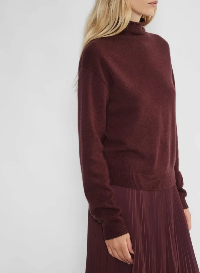 Kaschmir-Pullover mit Stehkragen Kaschmir-Pullover mit Stehkragen