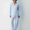 Laze Poplin Pyjamahemd