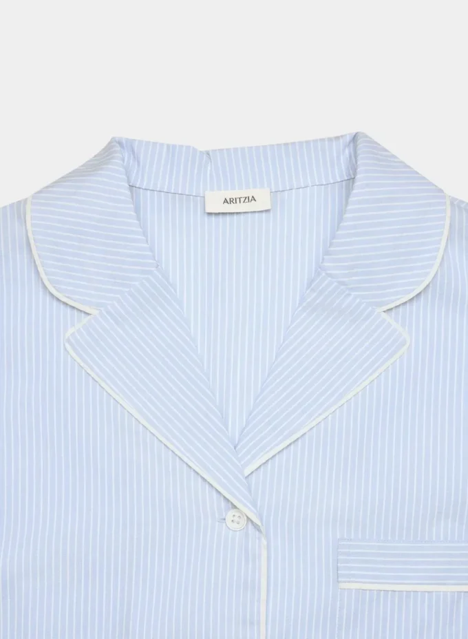 Laze Poplin Pyjamahemd