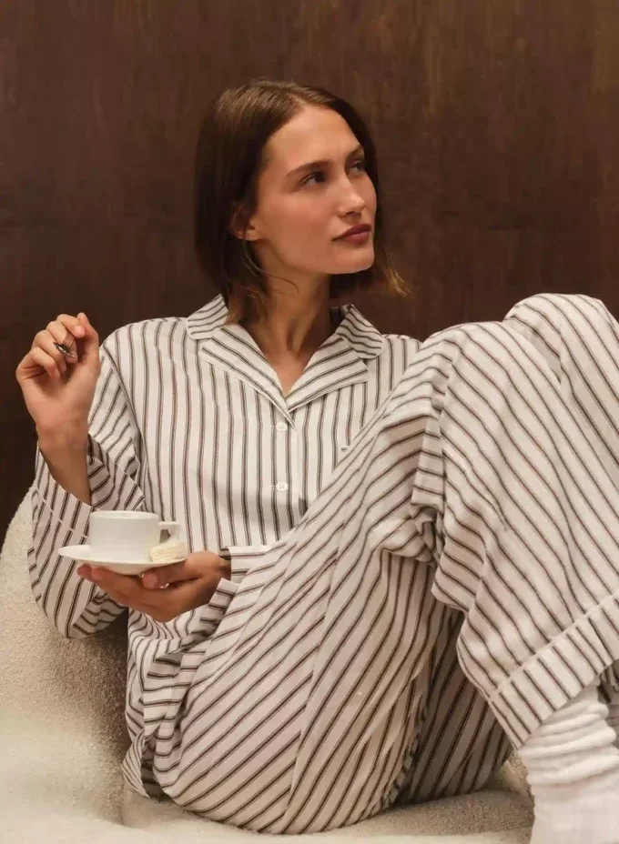 Laze Poplin Pyjamahose